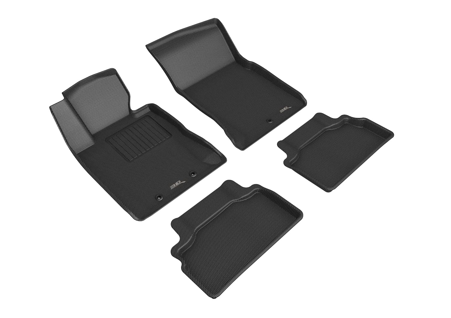 KAGU 3D MAXpider Floor Mat (BLACK) Compatible with HYUNDAI GENESIS COUPE 2012-2016 - Full Set