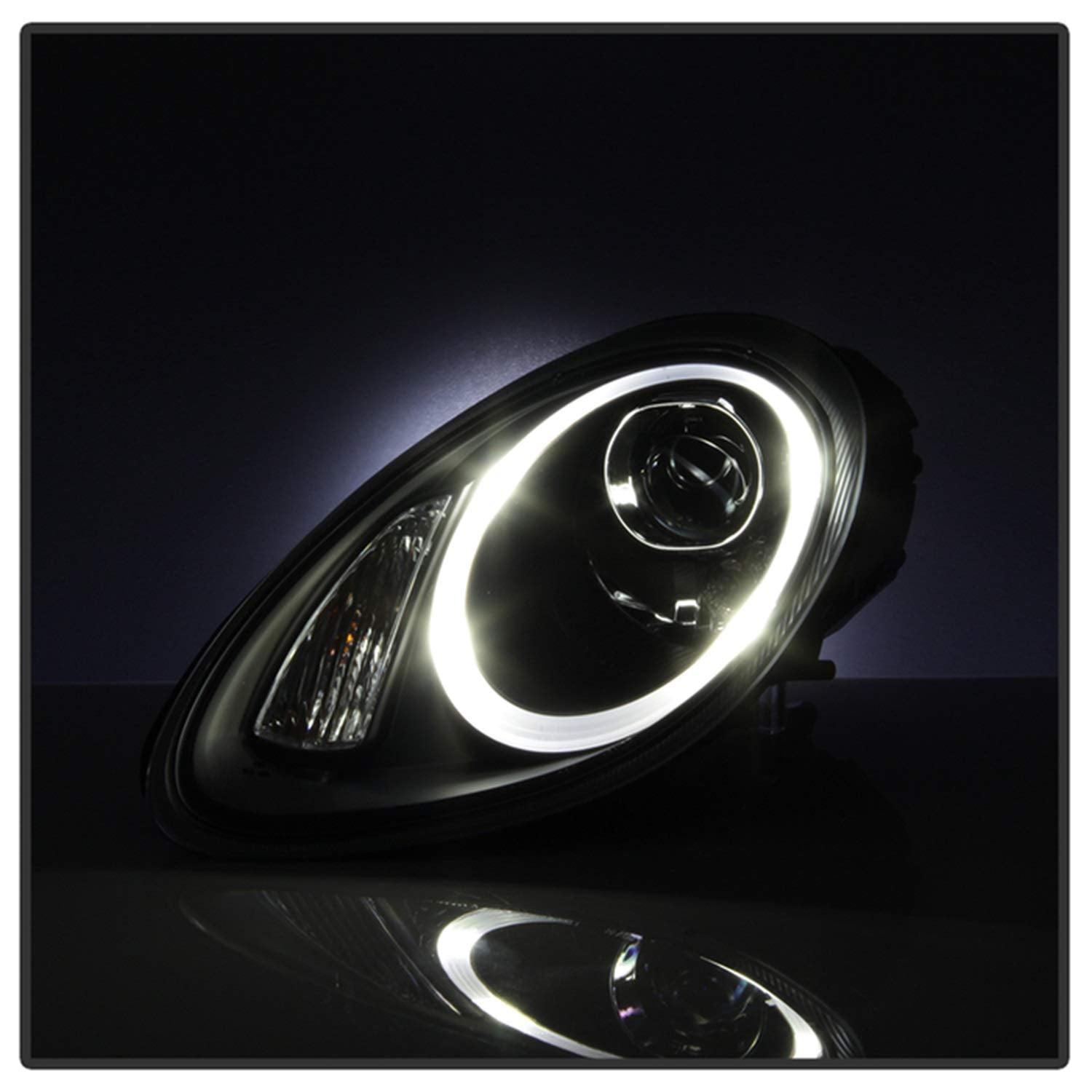 Projector Headlight Spyder Auto PRO-YD-P98705-DRL-BK, 1 Pack