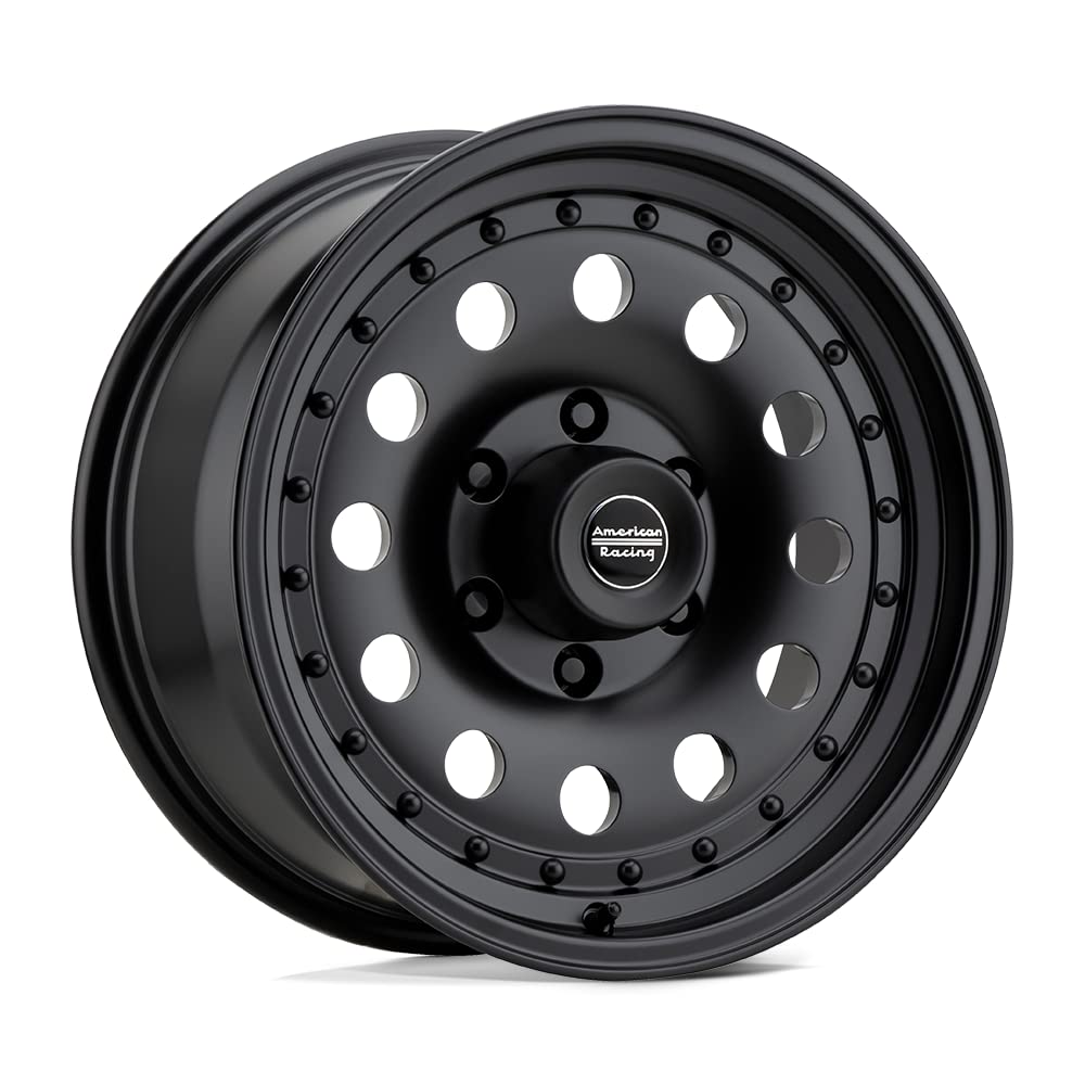 AR62 OUTLAW II American Racing 18X8 8X180 5.21 18mm SATIN BLACK - AR628888B