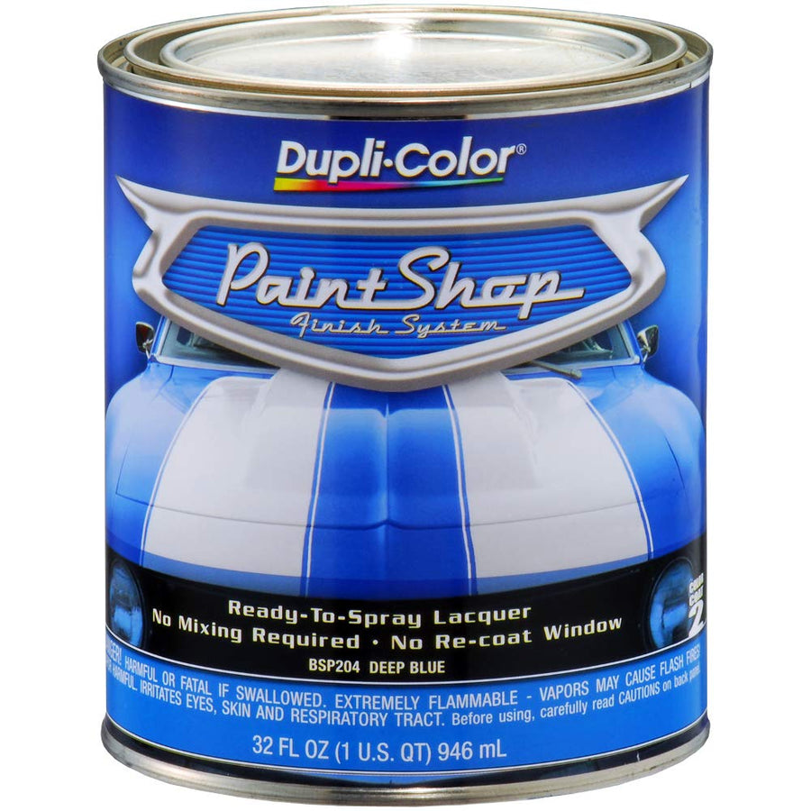 Paint Shop Finish System Base Coat – Dupli-Color Deep Blue Metallic - 32 oz. Automotive Paint