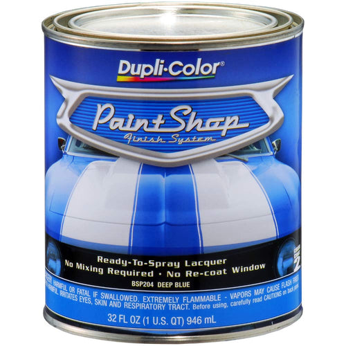 Paint Shop Finish System Base Coat – Dupli-Color Deep Blue Metallic - 32 oz. Automotive Paint