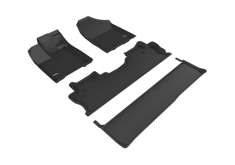 Kagu Floor Mat 3D MAXpider Custom Fit (Black) Compatible with Honda Ridgeline 2017-2026 - Full Set
