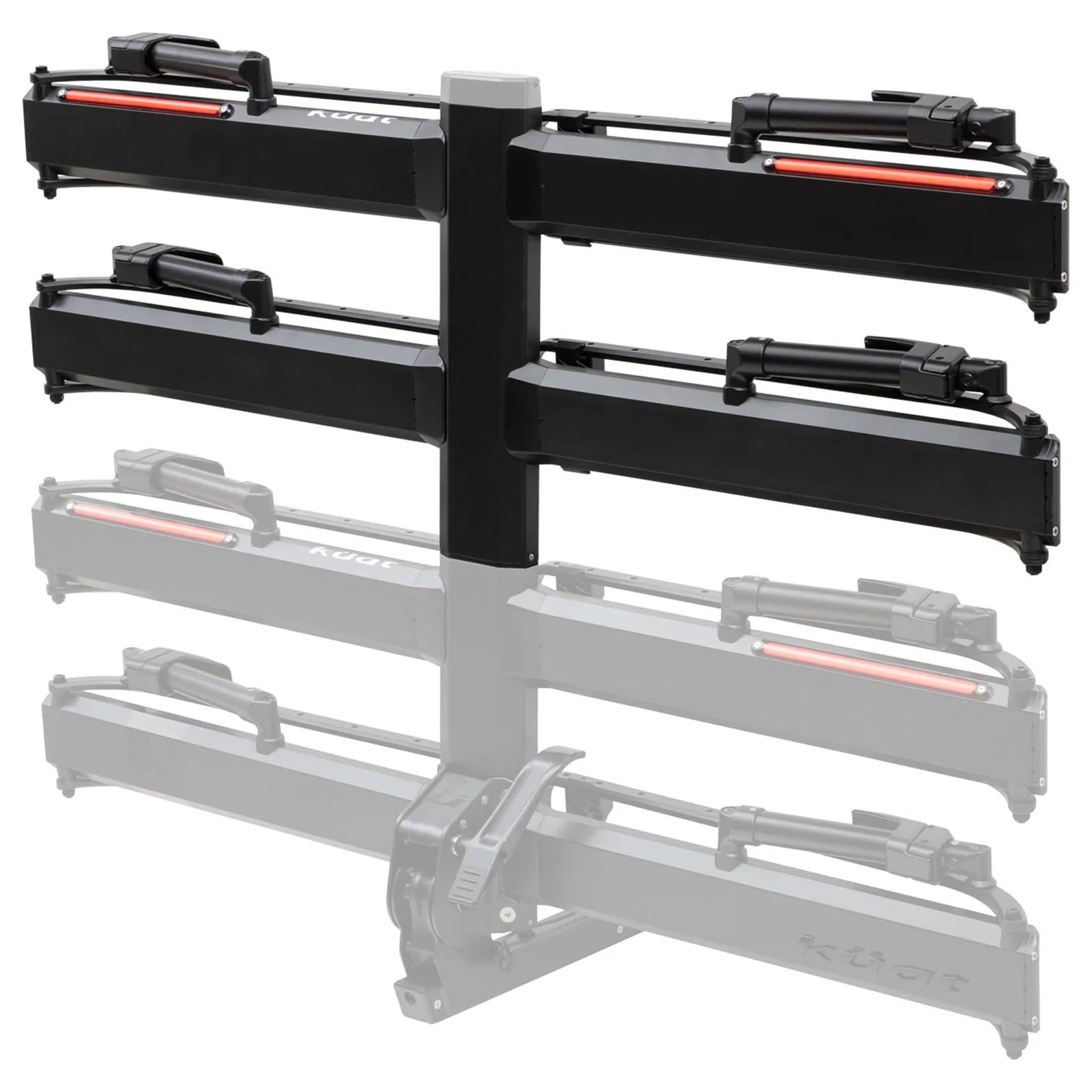 Piston Pro X KUAT 2-Bike Add-On - Rugged Durable Kashima-Coated Portable No Frame Contact Easy-to-Attach Bicycle Rack Expansion Kit Compatible with 2" Piston Pro X LED Hitch Rack