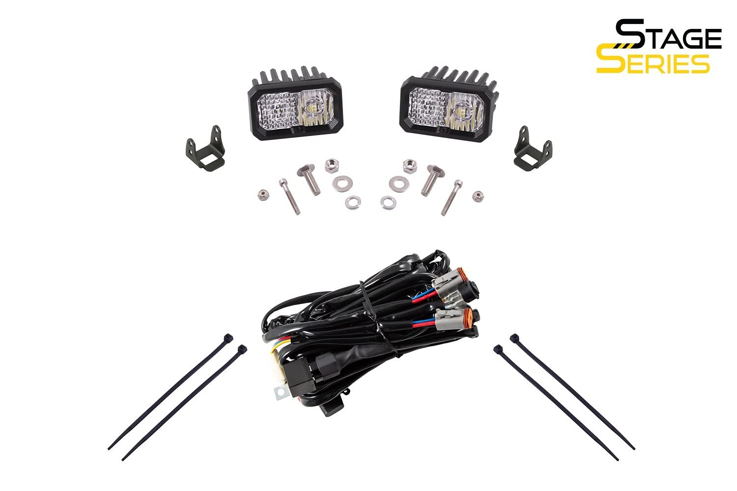 Diode Dynamics SS3 LED Ditch Light Kit DD6746 for 2010-2021 Toyota 4Runner Sport White Combo