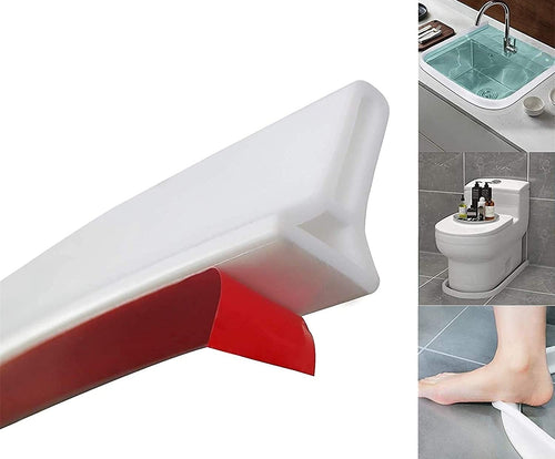 Collapsible Shower Water Dam (66Inch) Shower Barrier and Water Stopper Retention System Keeps Water Inside Threshold Suitable for Bathroom and Kitchen