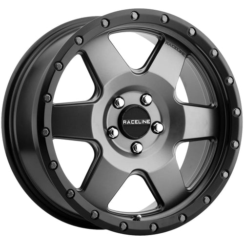 Raceline 946G Wheels Boost-CUV Satin Gunmetal Wheel (18 x 8. inches /5 x 110 mm, 35 mm Offset)