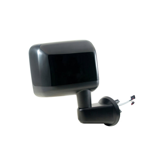 Fit System Mirror Passenger Side for Jeep Wrangler, Wrangler JK, Textured Black w/PTM Cover, Foldaway, Heated Power