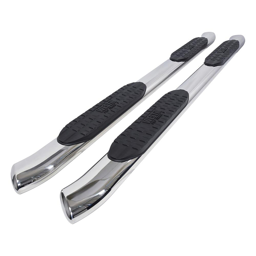 PRO TRAXX 5 Oval Nerf Bars Westin fits 2005-2023 Tacoma Double Cab Polished Pair