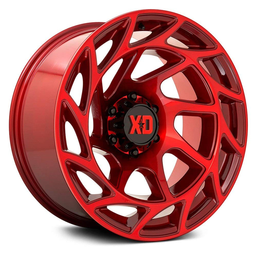 20x10 XD860 ONSLAUGHT, Bolt Pattern: 8x6.5/, Offset: -18, CANDY RED, set of 1