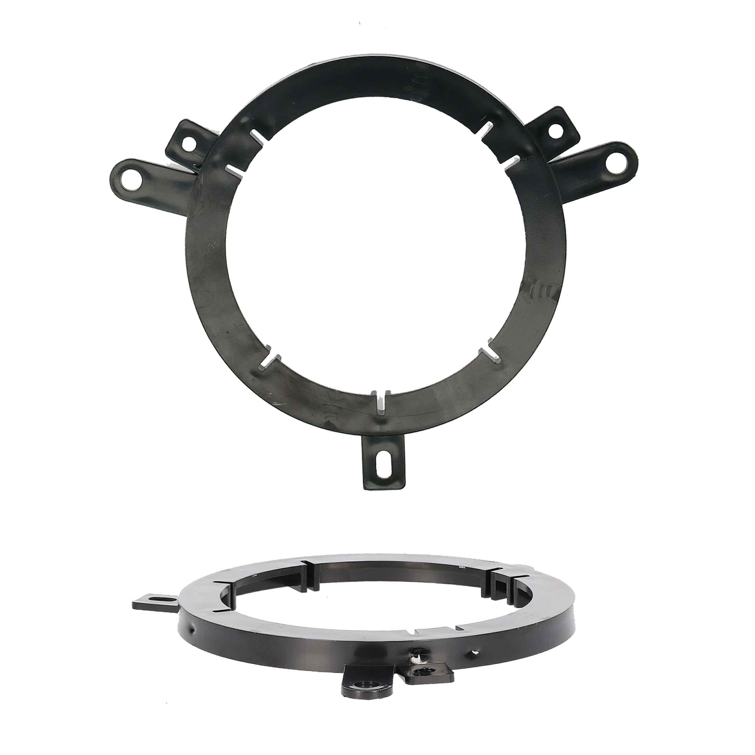 Metra Electronics - 95-Up Chrysler/Dodge/Jeep Spk Adapters 5.25 or 6.5in - Pair (82-6600) Metra Speaker Adaptors, Black
