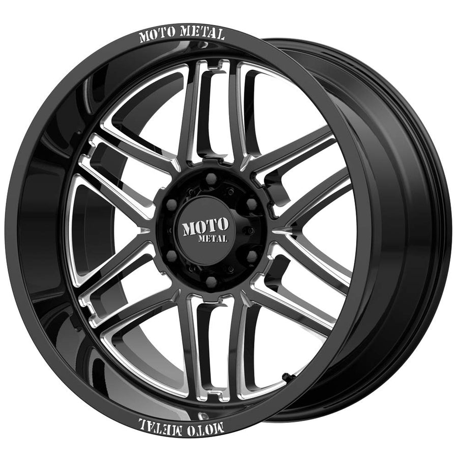 20X10 Moto Metal 5X5.0 4.79-18mm GLOSS BLACK MILLED - MO99221050318N