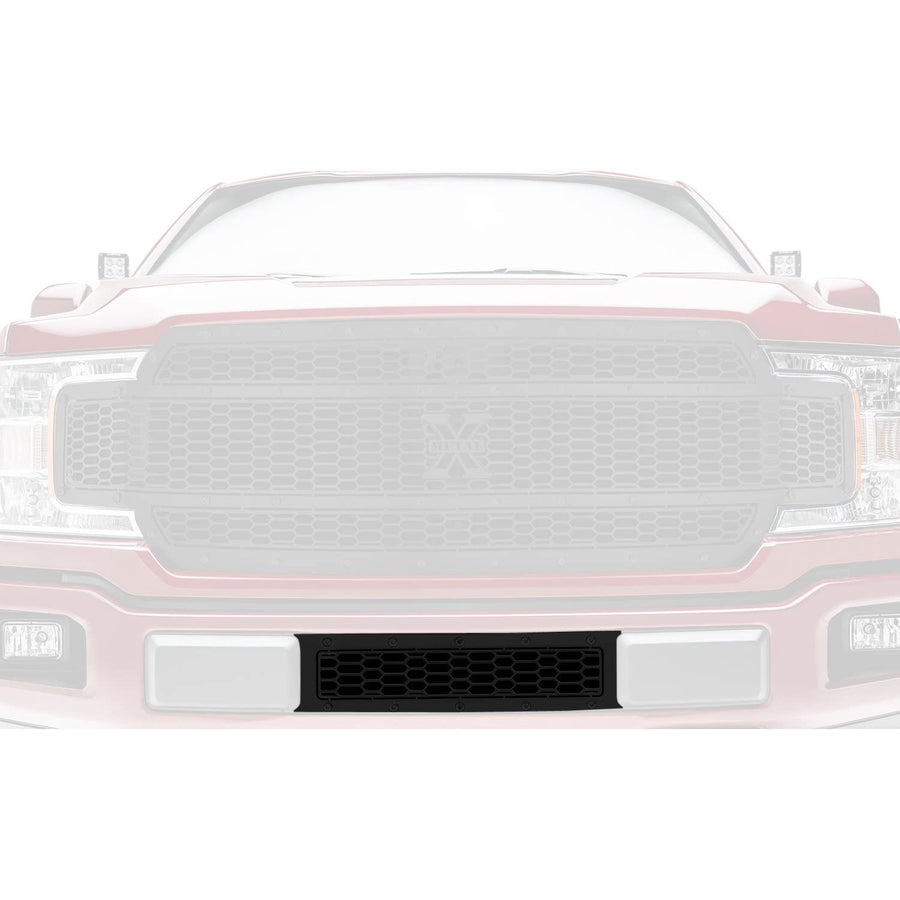 F-150 Limited, Lariat 2018-2020 Stealth Laser X Bumper Grille, Black, 1 Pc, Overlay, Black Studs - PN #7725891-BR