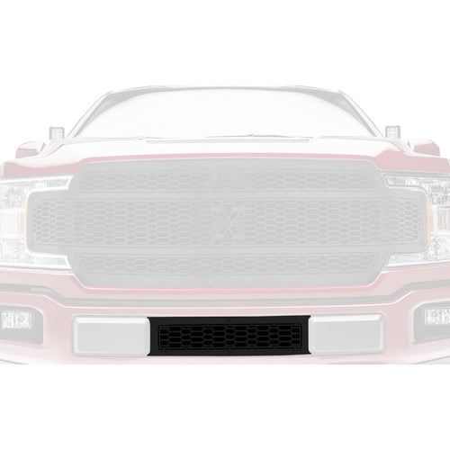 F-150 Limited, Lariat 2018-2020 Stealth Laser X Bumper Grille, Black, 1 Pc, Overlay, Black Studs - PN #7725891-BR