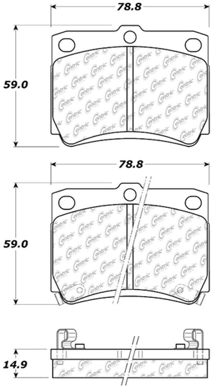 Brake Pad, Ceramic Centric (301.07330)