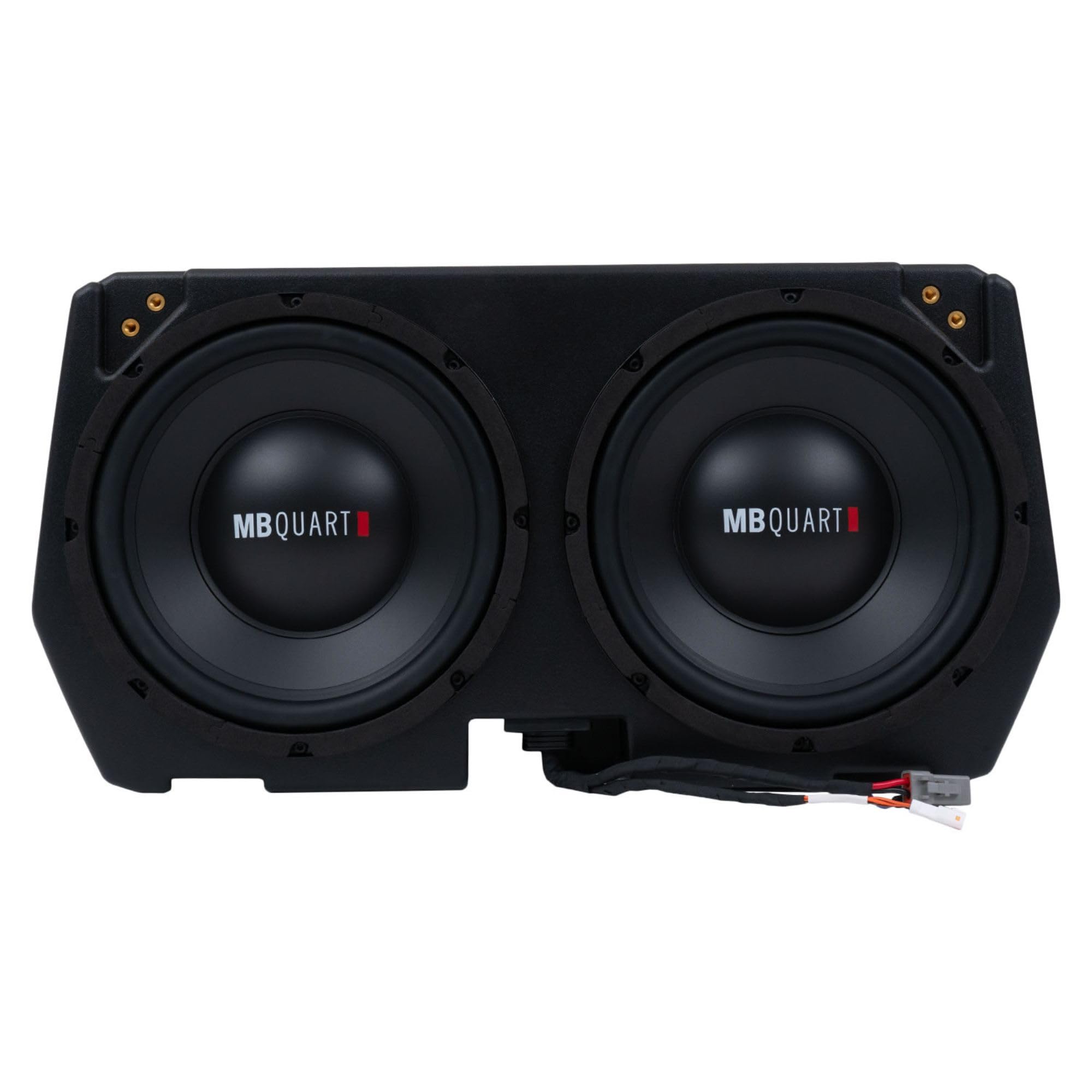 MB Quart Audio Upgrade Can-Am Defender, 400W Dual 10" Subwoofer System, Plug and Play Compatibility with Models 2017-2025, Marine Grade Protection