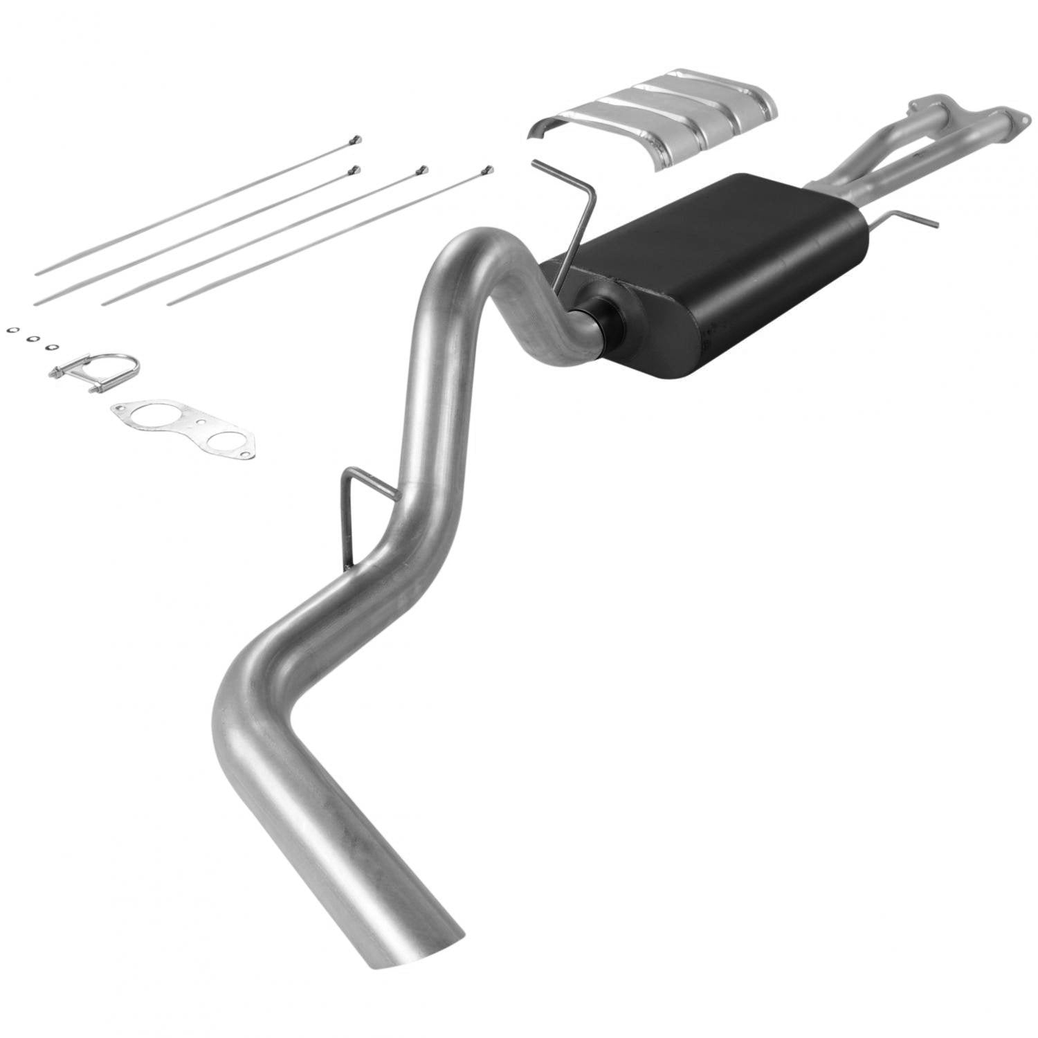 Flowmaster 17165 Cat-Back Force II Exhaust Kit 3 Inch Aluminzed Steel Compatible with 1996-1999 Chevy Tahoe/GMC Yukon 5.7L 2 Door