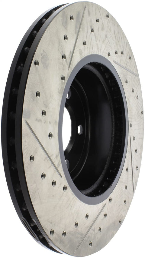 Sport Drilled/Slotted Brake Rotor StopTech 127.34144L (Front Left), 1 Pack