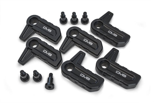 HTJL-H | DV8 Offroad | Hard Top T-Handle Set fits 2018-Current Wrangler JL | Billet Aluminum Construction | Built to OEM Specifications | Anodized Finish | 6 Handle Set