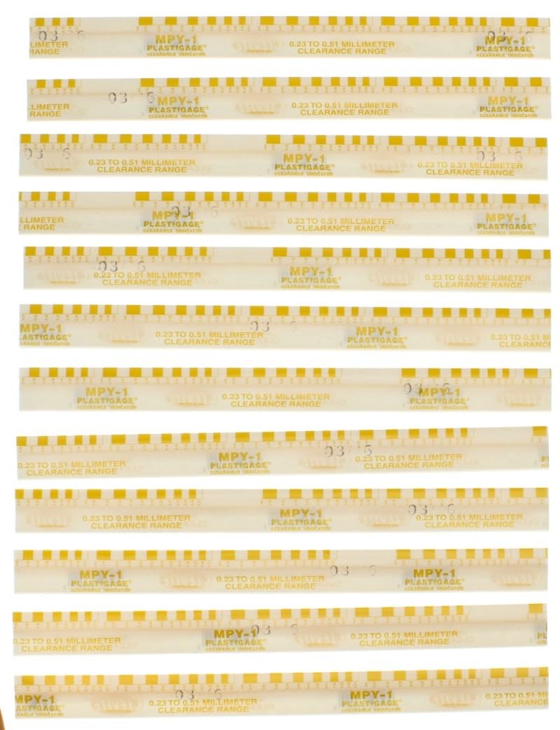 Yellow Clevite Plastigage - 12 Pack