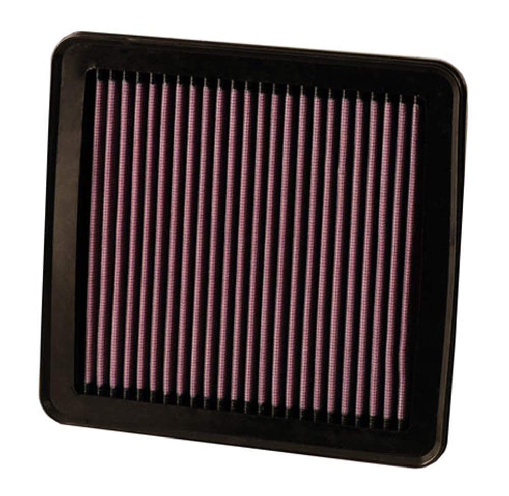 K&N Engine Air Filter: Replacement Car Air Filter, Reusable, Clean Every 75,000 Miles, Washable, Premium: Compatible with 2006-2015 HYUNDAI/KIA (i45, Elantra, Yuedon, I30, Cerato, Forte), 33-2380