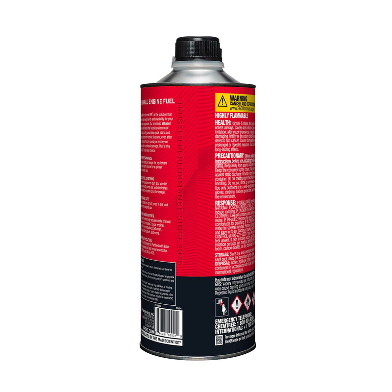 Ready to Use VP Racing Fuels 6295, 40:1 Premixed 2-Cycle Small Engine Fuel (SEF) - Quart