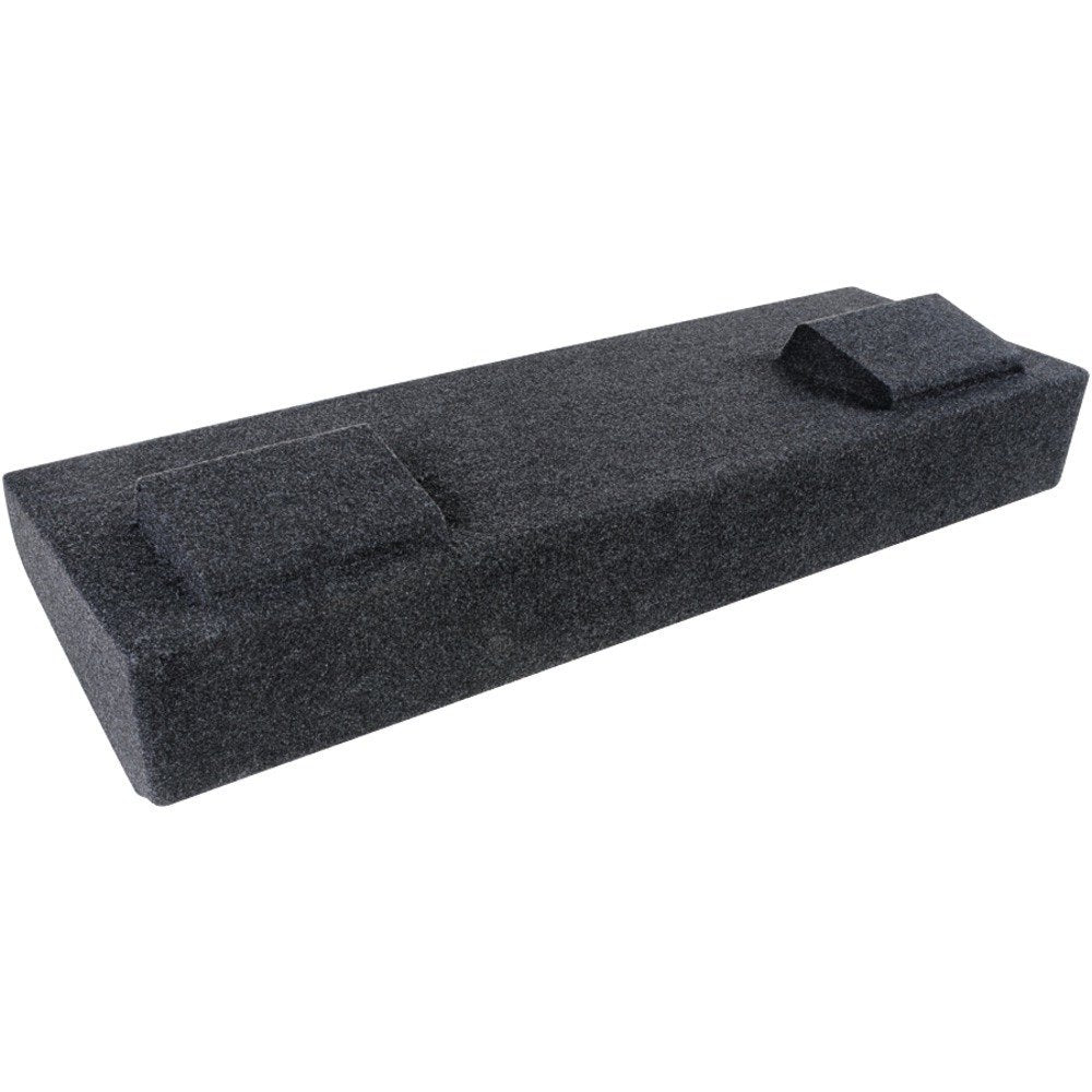 Dual Bbox 12" Sealed Carpeted Subwoofer Enclosure - Fits 2007 - 2013 Chevrolet / GMC Silverado / Sierra Crew Cab