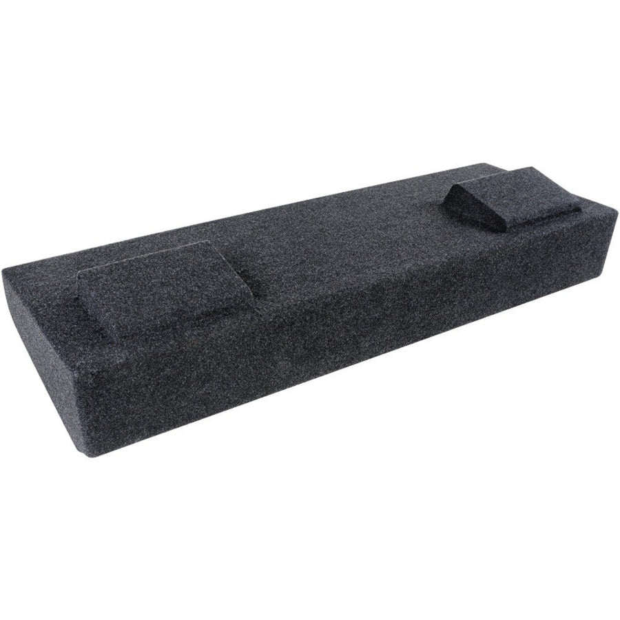 Dual Bbox 12" Sealed Carpeted Subwoofer Enclosure - Fits 2007 - 2013 Chevrolet / GMC Silverado / Sierra Crew Cab