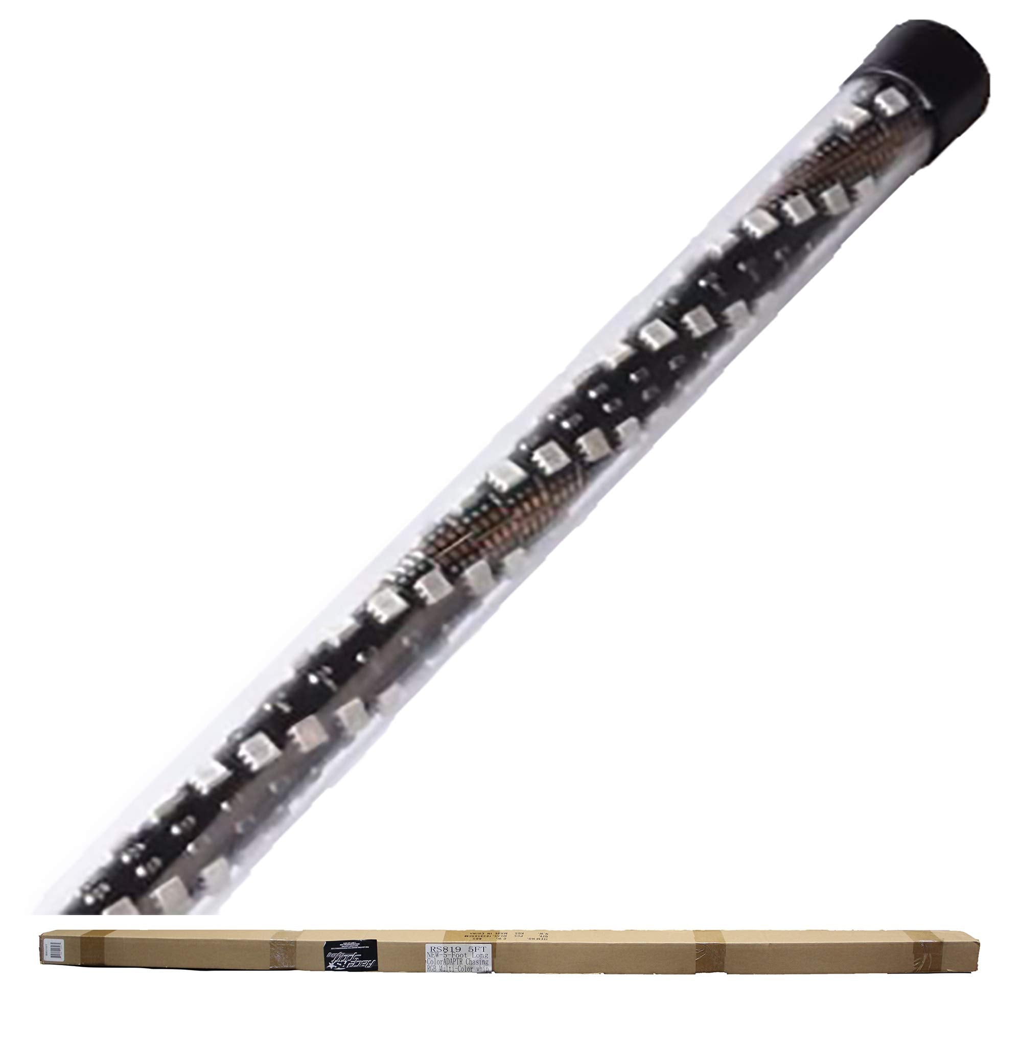 Race Sport 5 Foot Long RS8185FT ColorADAPT Chasing RGB Multi Color Whip with Remote Control and Over 150 Plus Patterns