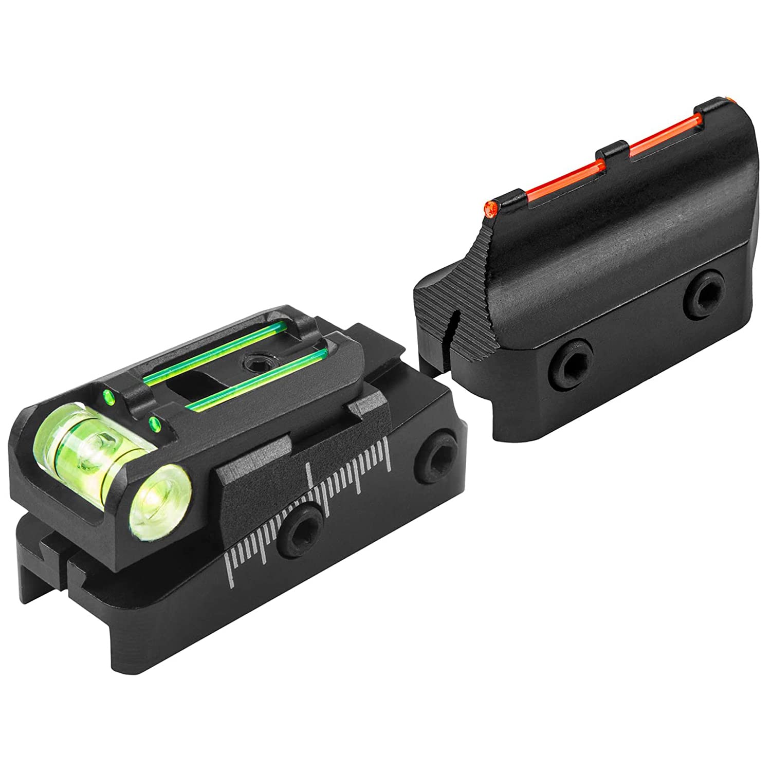 TruPoint Xtreme TRUGLO Universal Shotgun Sights with Luminescent Alignment Level and Elevation Ramp for Ribbed Shotgun