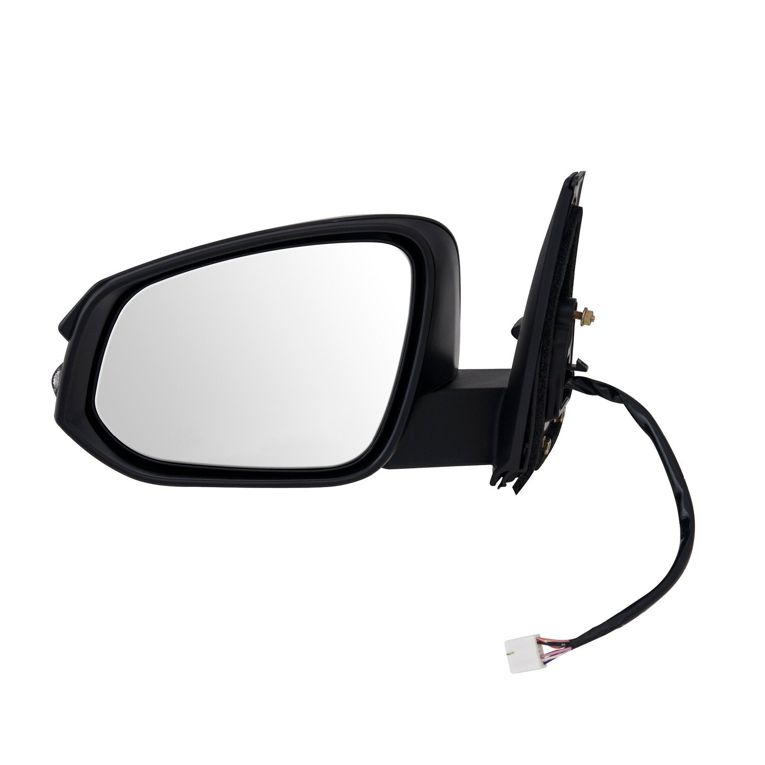 Fit System Mirror Driver Side for Toyota 4 Runner, Textured Black w/PTM Cover, w/Turn Signal, Puddle lamp, Foldaway, Heated Power