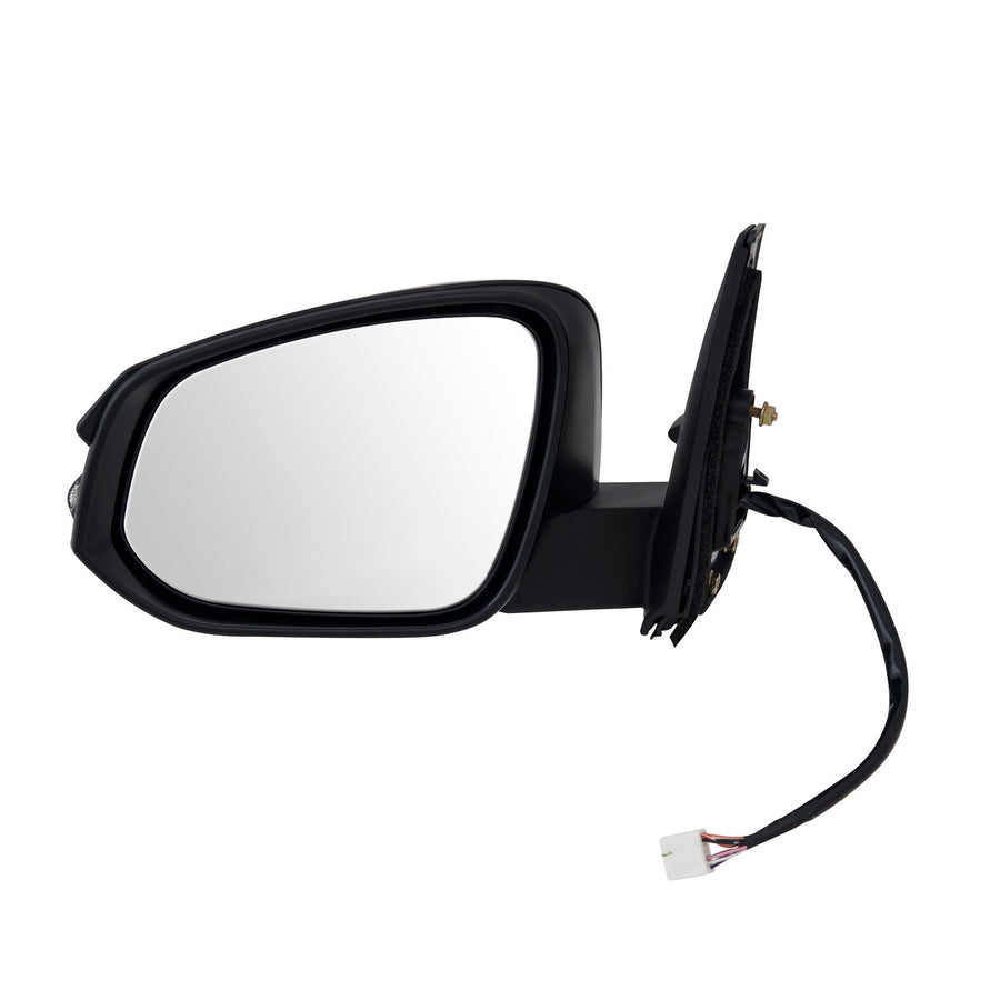 Fit System Mirror Driver Side for Toyota 4 Runner, Textured Black w/PTM Cover, w/Turn Signal, Puddle lamp, Foldaway, Heated Power
