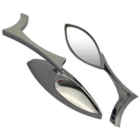 Chrome CIPA Motorcycle Teardrop Mirror Kit