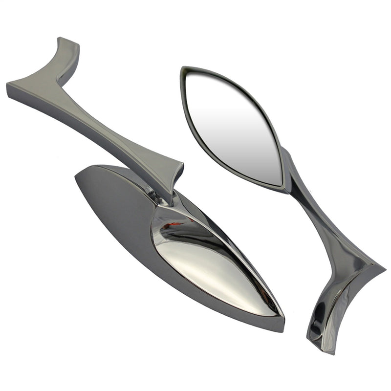 Chrome CIPA Motorcycle Teardrop Mirror Kit