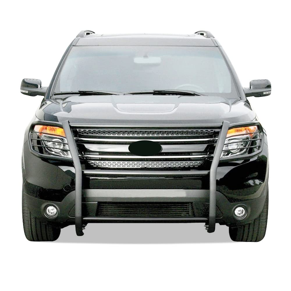 Grille Brush Black Horse Bumper Guard Modular Compatible with 2016-2019 Ford Explorer-17FJ30MA