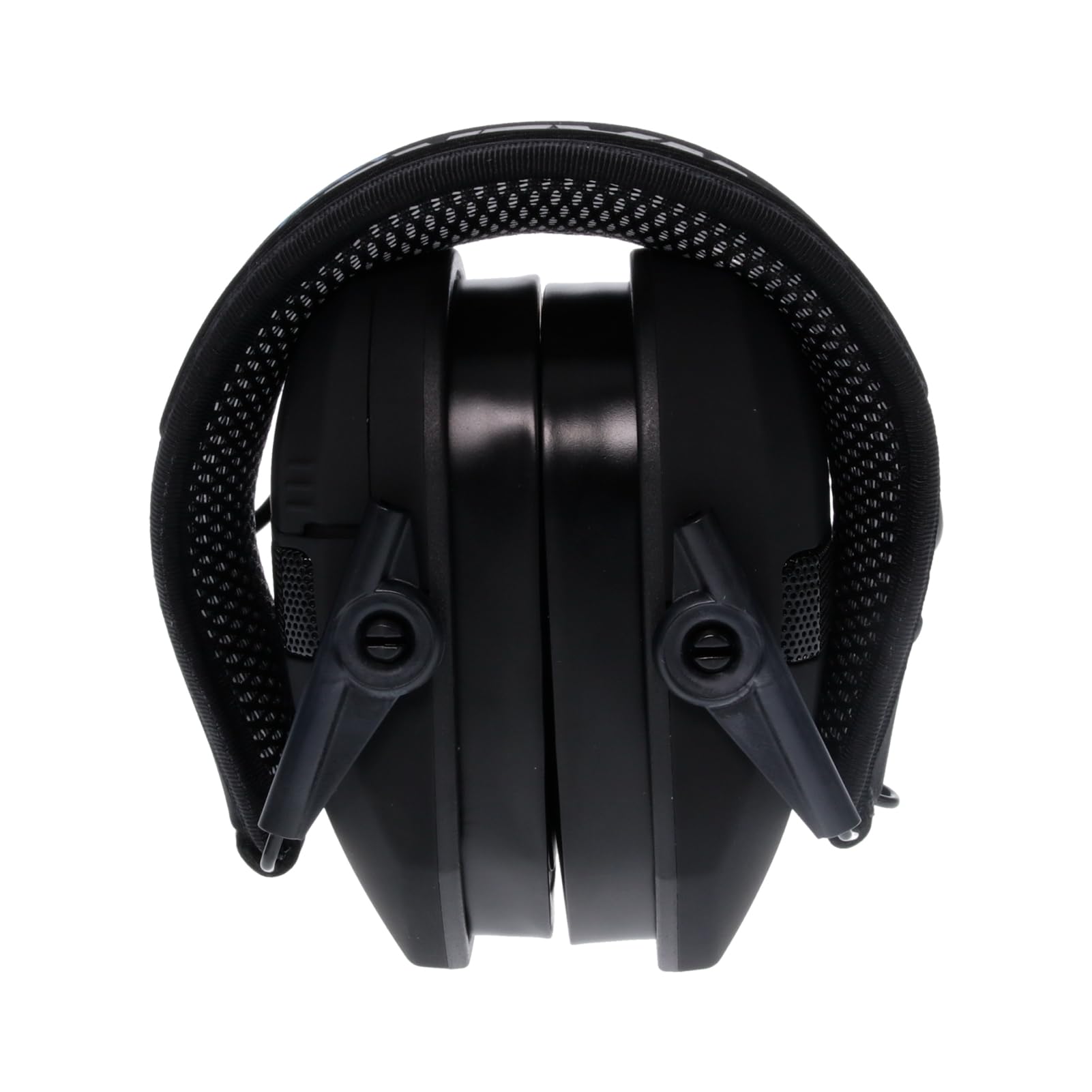 Walker's Noise-Cancelling Razor Slim X-TRM Sound-Enhancing Hunting Gun Range Shooting Electronic Earmuffs with Cooling Pads, Moisture Wicking Headband & 2 AAA Batteries, Black
