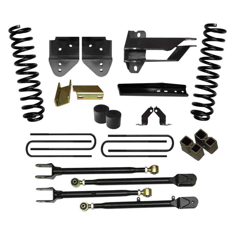 Skyjacker Suspension Lift Kit F174024K-H 4 in. Lift w/Adjustable 4-Links Incl. Front Coil Springs U-Bolts Bump Stop Spacers Upper/Lower Radius Arms Lowering Brackets Hydro 7000 Shocks