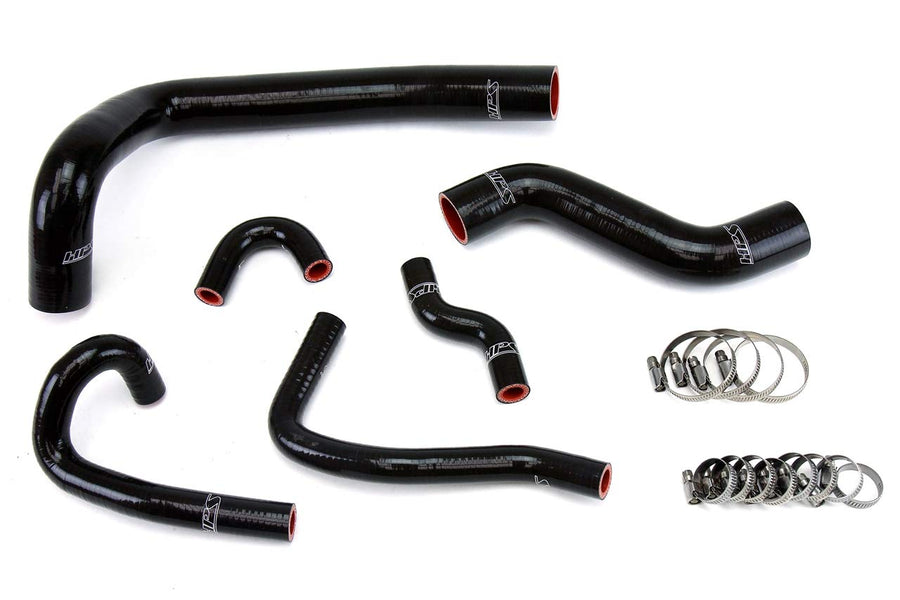 Black HPS 57-1491-BLK Silicone Radiator Coolant/Heater Hose Kit