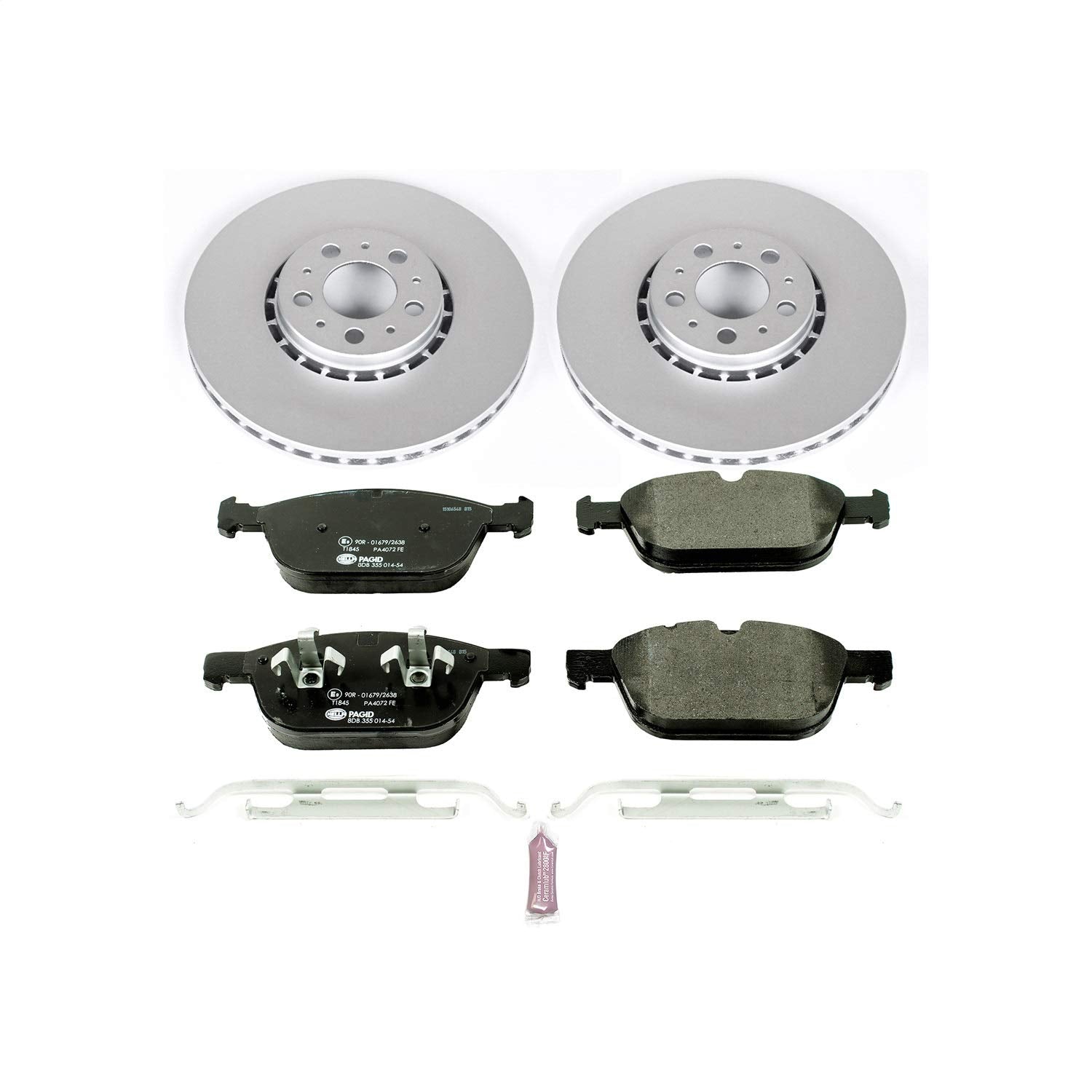 Power Stop Front ESK5707 Euro-Stop Brake Kit For Volvo XC90 2003-2014 [Model Specific]