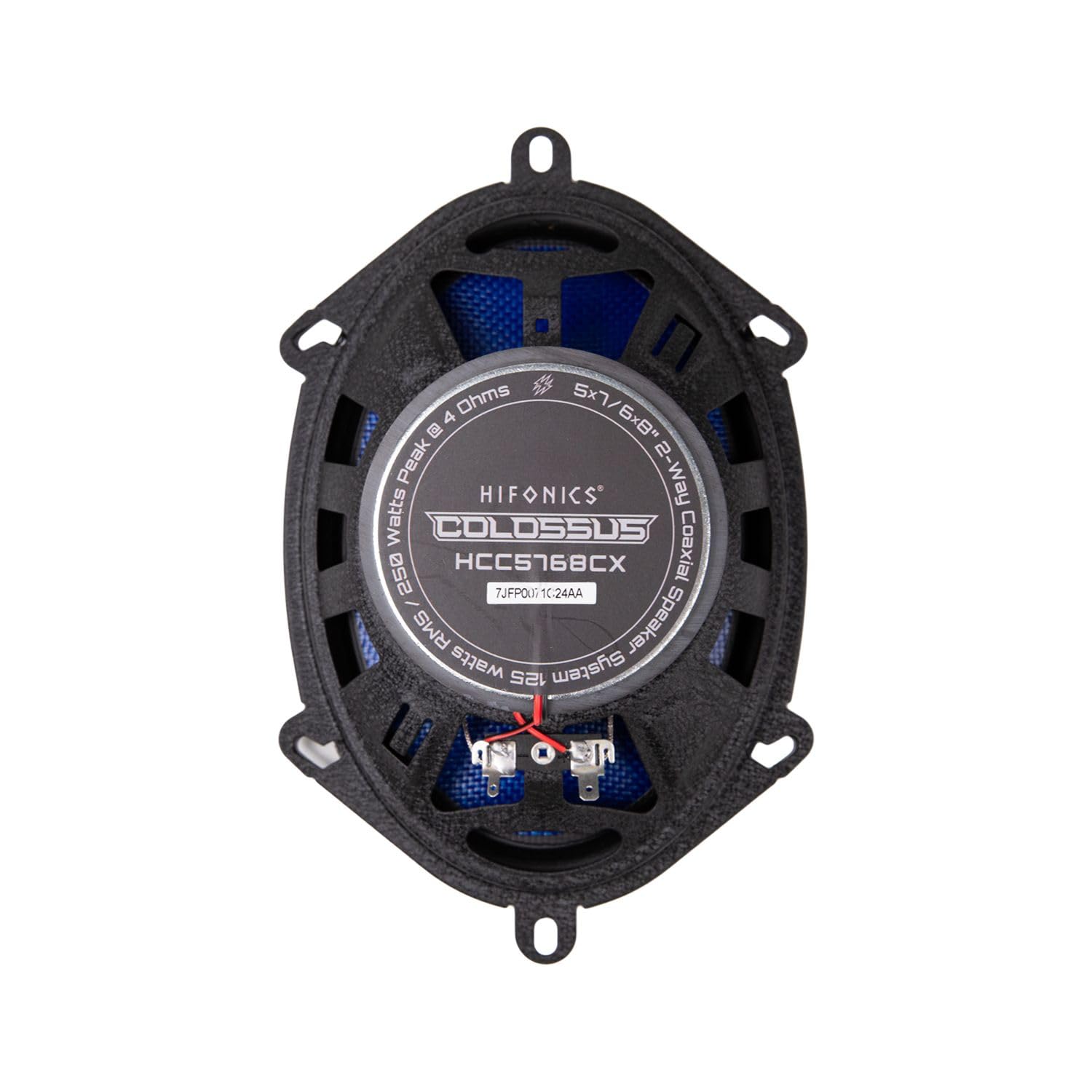 Hifonics Classic Colossus HCC5768CX 5x7/6x8 Inch Car Speakers - 2-Way Coaxial Design with Aluminum Dome Tweeters, 125W Peak Power & Butyl Rubber Surrounds