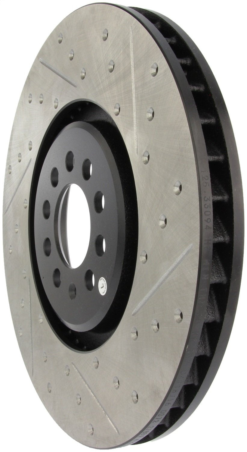 Sport Drilled/Slotted Brake Rotor StopTech 127.33094L (Front Left), 1 Pack