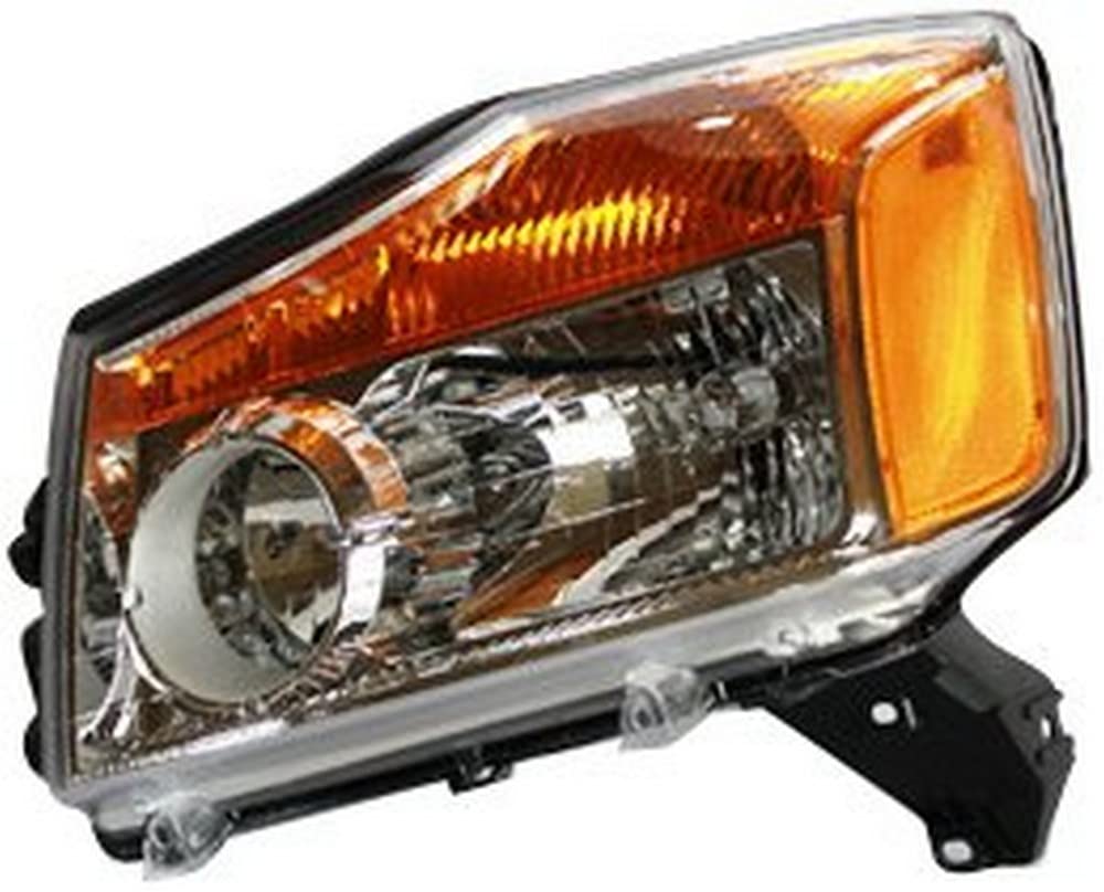 Left TYC Headlight Assembly Compatible with 2008-2014 Nissan Titan