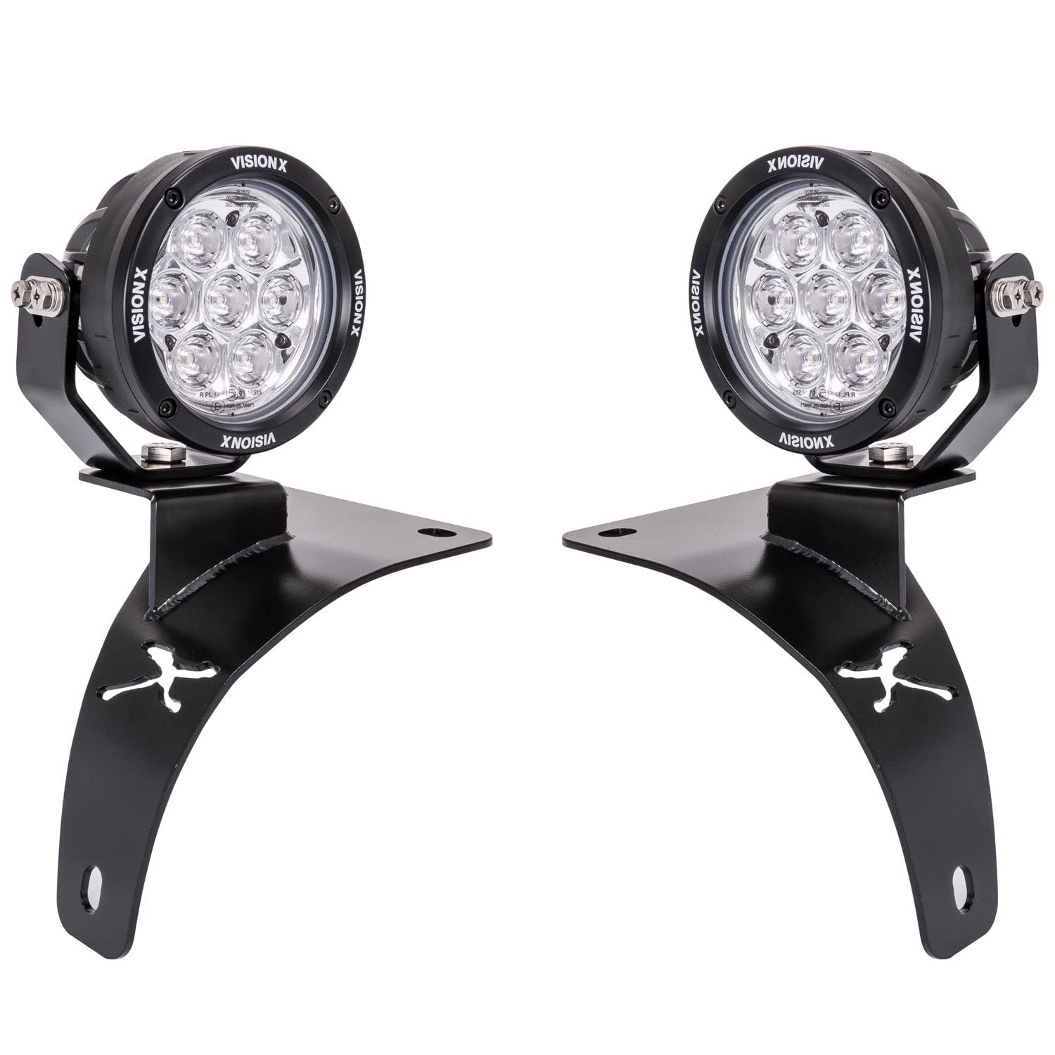 Light Kit Vision X Lighting Compatible with 2020 Jeep Gladiator (with 4.7" CG2 Light Cannon)