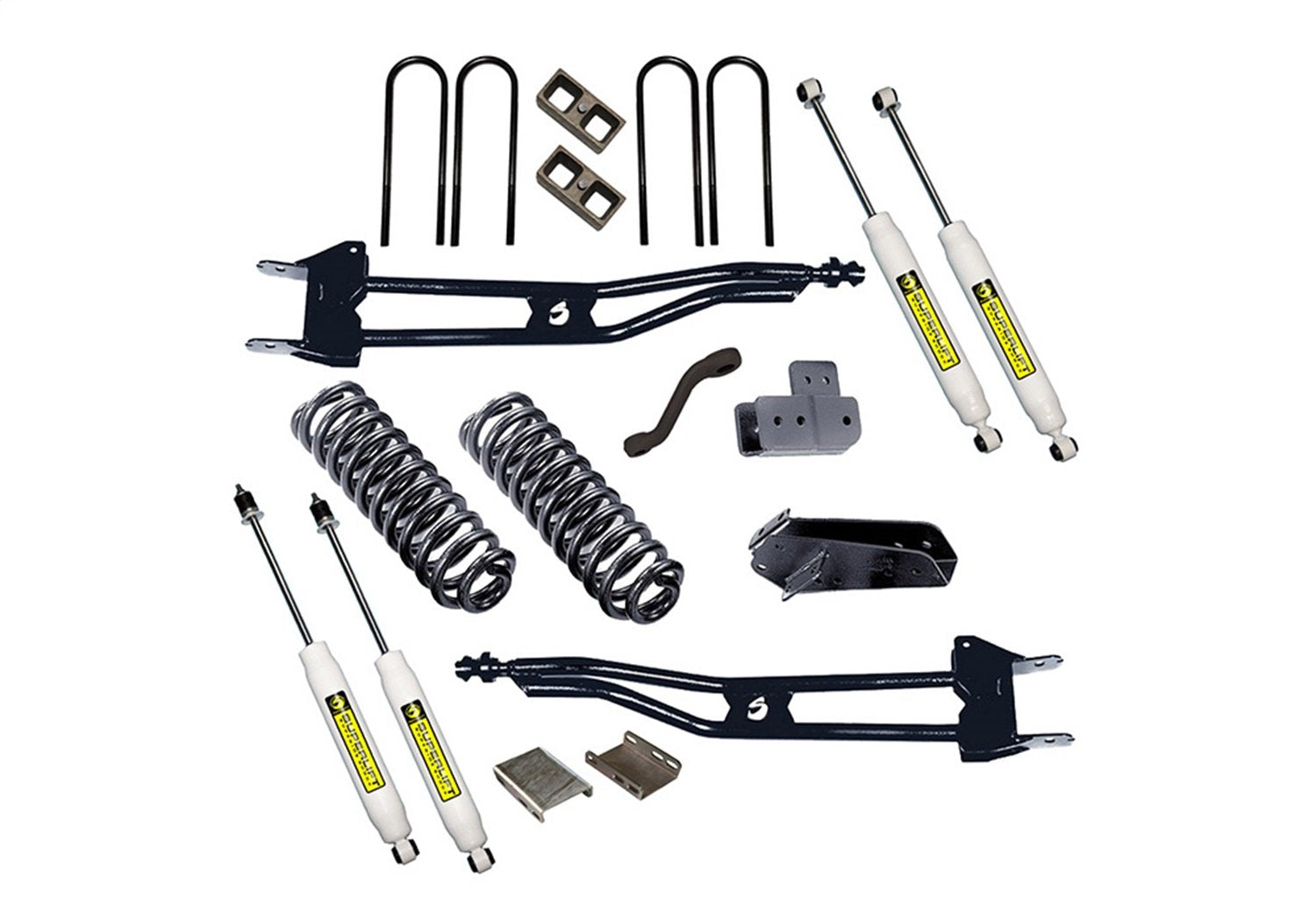 SUPERLIFT SUSPENSION RealTruck 6" Lift Kit for Ford F-150 | Complete Lift Kit with Front & Rear Shadow Series Shocks and Super Runner Radius Arms | K561 | Fits 1980-1996 Ford F-150 4WD