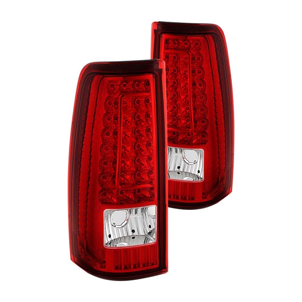 Tail Light Xtune ALT-ON-CS99-G2-LED-RC (Chevy Silverado 1500/2500/3500 99-02 / GMC Sierra 1500/2500/3500 99-03 Version 2 LED s - Red Clear)