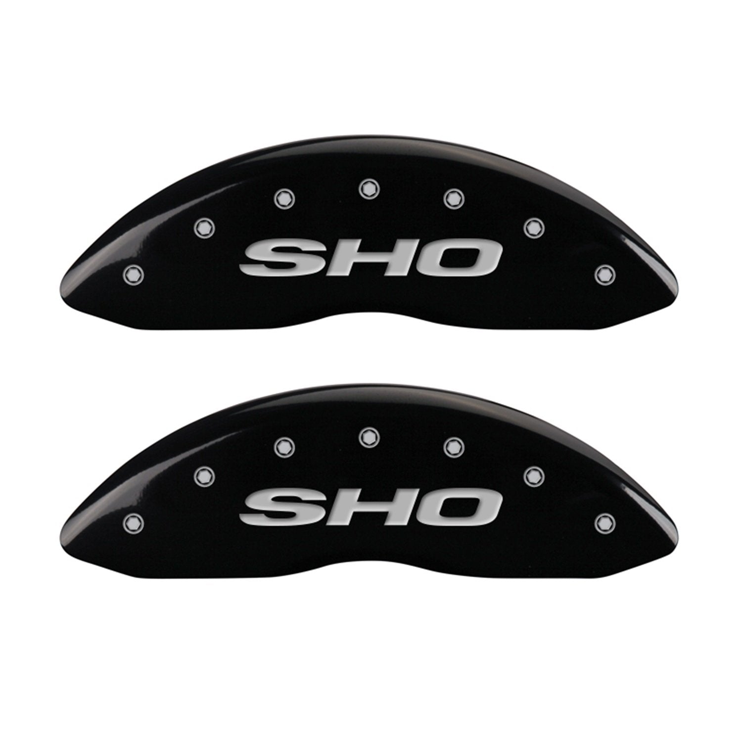 Black MGP Caliper Covers 10222SSHOBK Caliper Cover