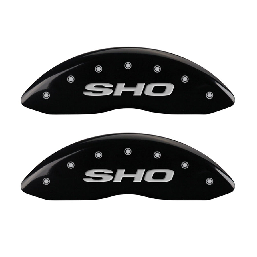 Black MGP Caliper Covers 10222SSHOBK Caliper Cover