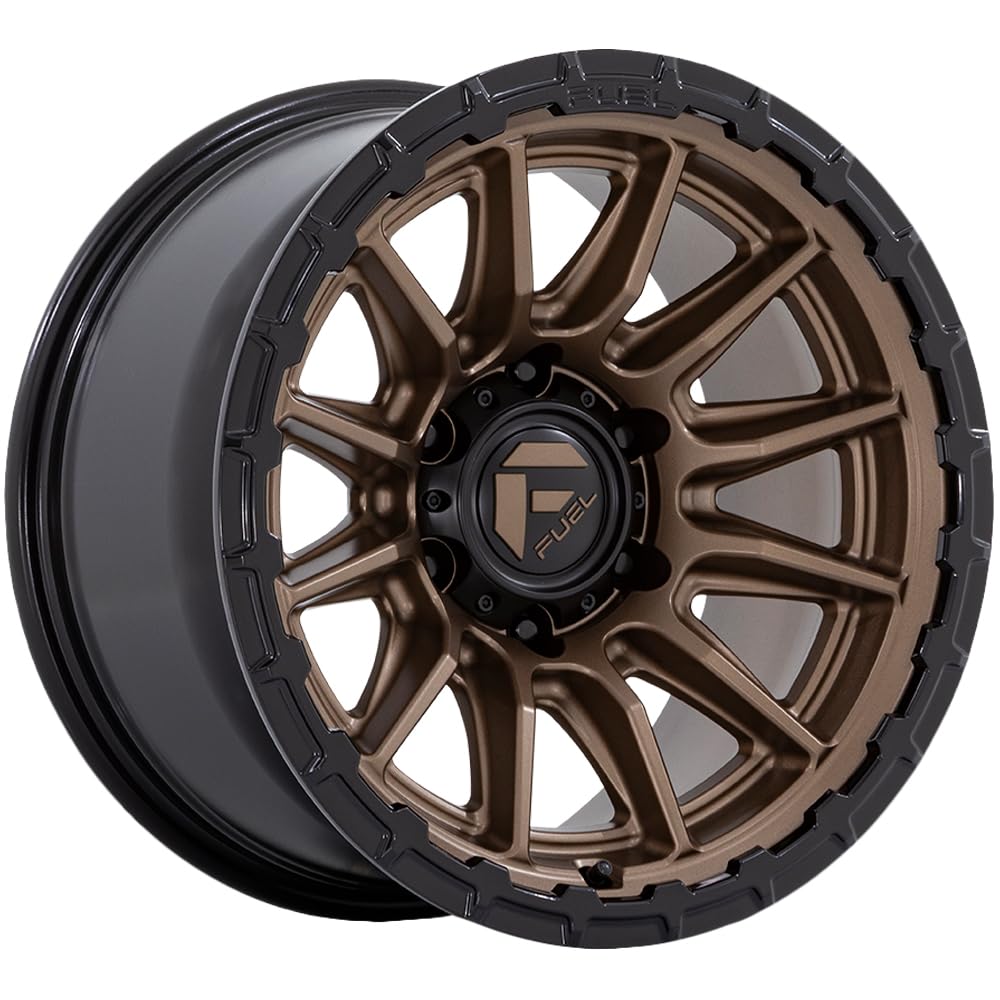 FC866 PISTON FUEL OFF-ROAD 22X10 6X5.5 4.79-18mm MATTE BRONZE W/GLOSS BLACK LIP - FC866ZB22106818N