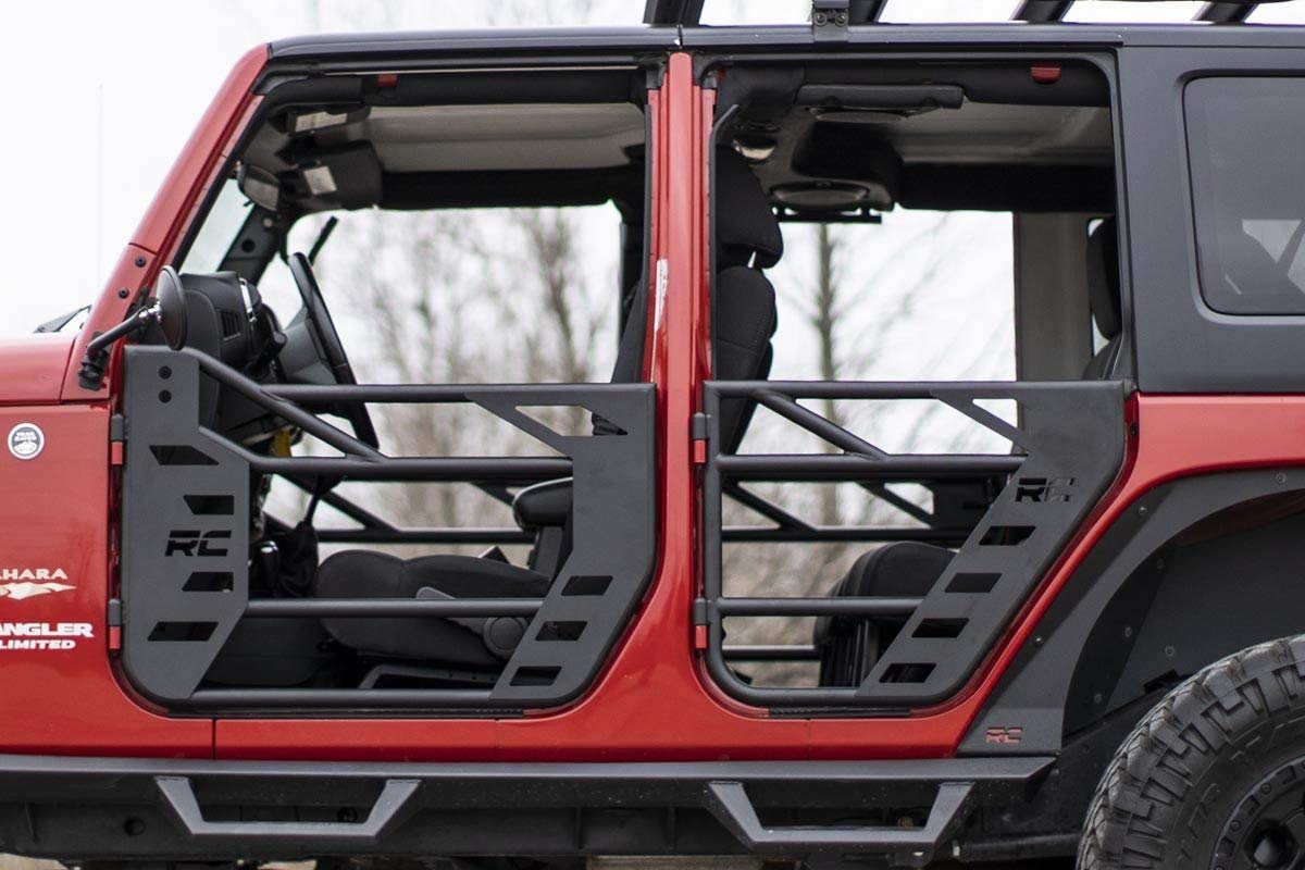 Steel Tube Doors Rough Country for 2007-2018 Jeep Wrangler JK/JKU - 10588