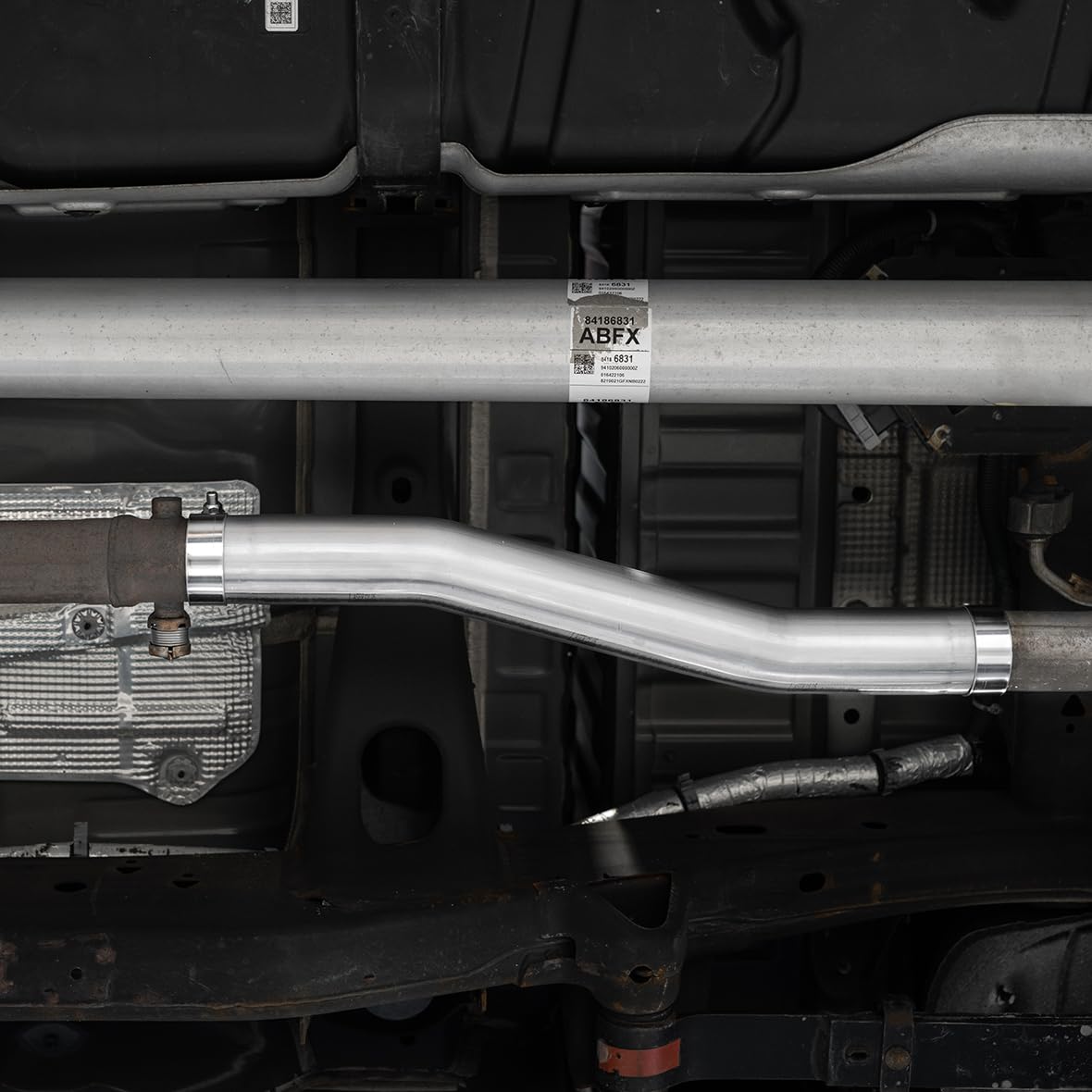 T409 Stainless MBRP S5001409 Center Section Straight Pipe — Post-Catalyst