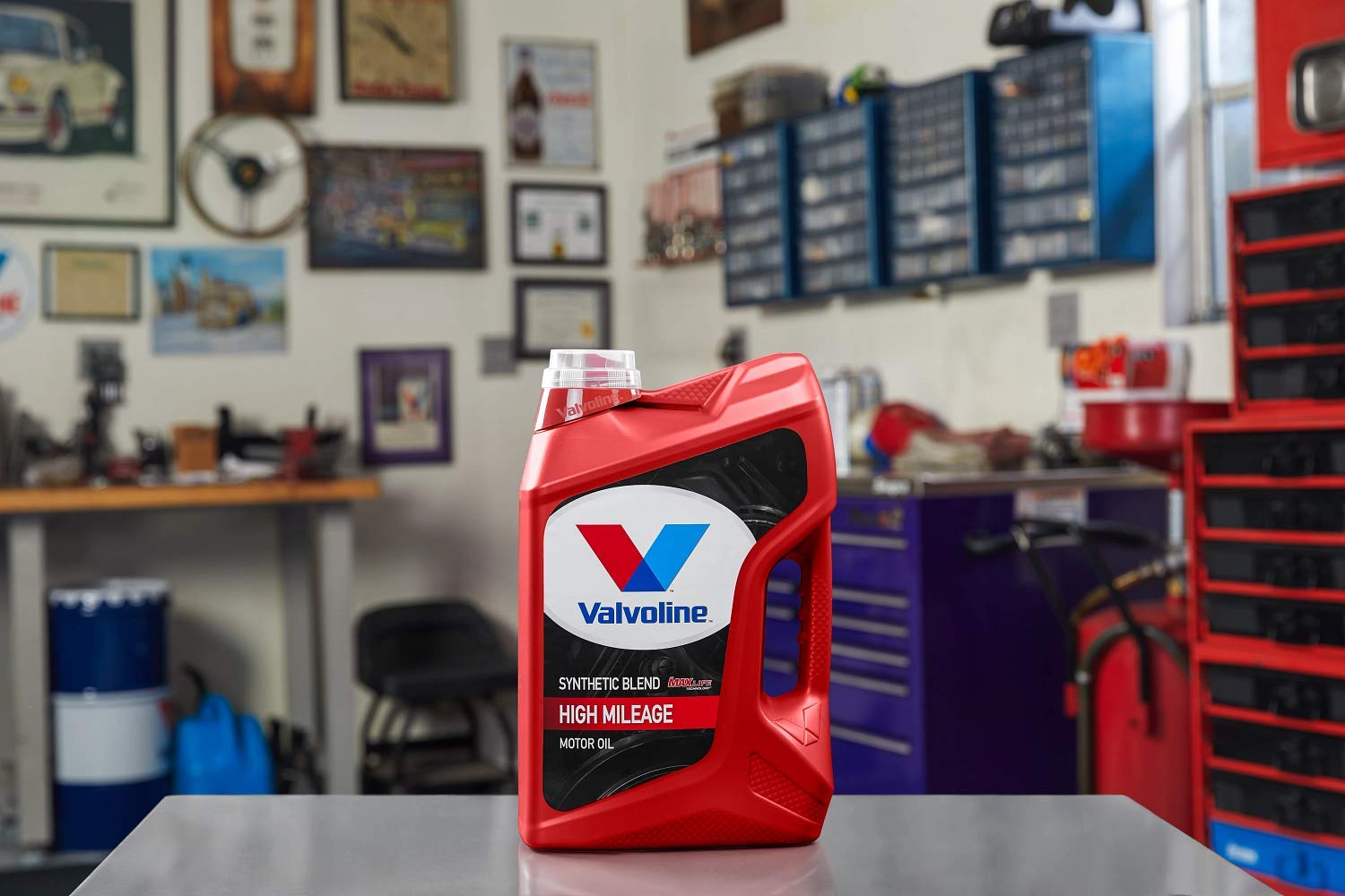 Valvoline with MaxLife Technology High Mileage SAE 5W-30 Synthetic Blend Motor Oil 5 QT
